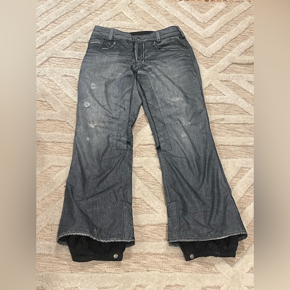 Women’s Burton Denim Look Snowboarding Pants Size Medium